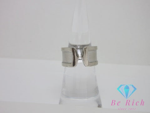 カルティエ Cartier K18 WG C2 リング 指輪 #51 11号 18金 750 ホワイト ゴールド ジュエリー アクセサリー 【中古】【送料無料】 ba2636