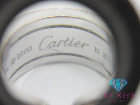カルティエ Cartier K18 WG C2 リング 指輪 #51 11号 18金 750 ホワイト ゴールド ジュエリー アクセサリー 【中古】【送料無料】 ba2636