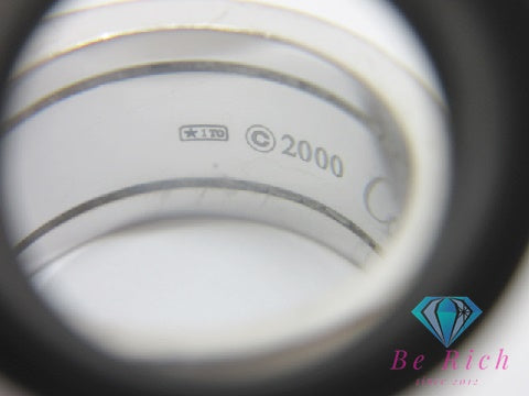 カルティエ Cartier K18 WG C2 リング 指輪 #51 11号 18金 750 ホワイト ゴールド ジュエリー アクセサリー 【中古】【送料無料】 ba2636