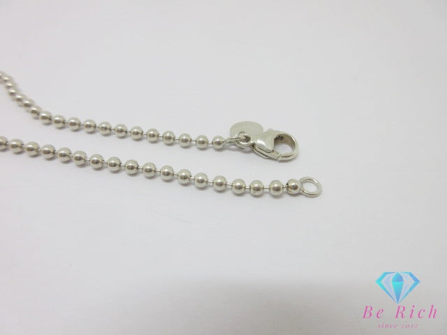 ティファニー TIFFANY ＆ Co. リターントゥ ハート タグ ペンダント ネックレス シルバー 925 SILVER ボールチェーン ジュエリー アクセサリー 【中古】【送料無料】 ba3478