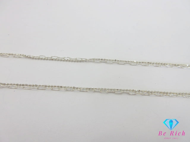 4℃ × Disney SEA ディズニー ヨンドシー 925 ジルコニア 付 2連 デザイン ネックレス ペンダント シルバー SILVER ジュエリー アクセサリー ミッキー 【中古】【送料無料】 ba3489