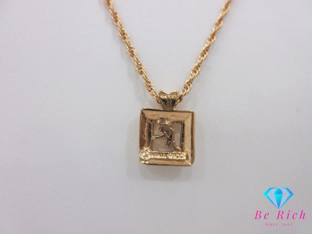 ニナリッチ NINA RICCI ロゴ モチーフ ネックレス ペンダント ゴールド シルバー メッキ ジュエリー アクセサリー 【中古】【送料無料】 ba3521