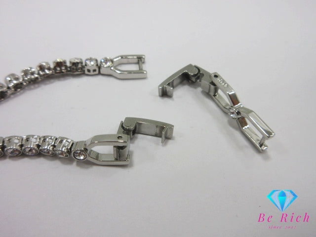 スワロフスキー SWAROVSKI クリスタル テニス ブレスレット シルバー ロジウムメッキ アクセサリー ジュエリー 小物  【中古】【送料無料】ba3523