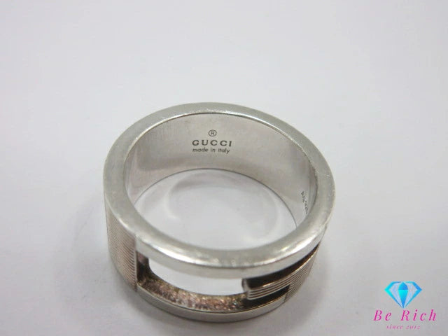 グッチ GUCCI ブランデッド レギュラー G リング 指輪 #13 12号  SV Ag 925 シルバー ロゴ ジュエリー アクセサリー【中古】【送料無料】ba3532