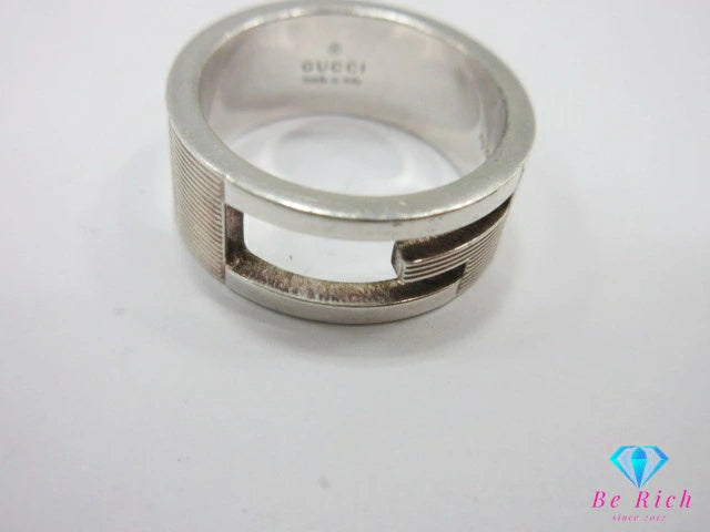 グッチ GUCCI ブランデッド レギュラー G リング 指輪 #13 12号  SV Ag 925 シルバー ロゴ ジュエリー アクセサリー【中古】【送料無料】ba3532