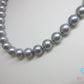 田崎真珠 TASAKI パール 真珠 7.5mm 珠 ネックレス イヤリング セット グレー シルバー SILVER K14 WG 585 ホワイトゴールド 宝石 ジュエリー アクセサリー パーティ フォーマル 【中古】【送料無料】ba3539