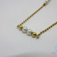ミキモト MIKIMOTO K18 YG ベビーパール 真珠 3mm 珠 付 ブレスレット 18金 750 イエロー ゴールド ジュエリー アクセサリー ファッション 小物 婦人 レディース 【中古】【送料無料】 ba3542