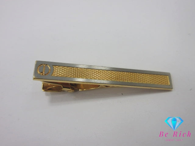 ダンヒル dunhill ネクタイピン ゴールド シルバー メッキ ロゴ タイピン ビジネス スーツ 小物 【中古】【送料無料】　ba3548