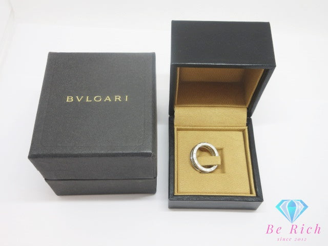 ブルガリ BVLGARI B-zero1 1バンド リング 指輪 フルダイヤ #49 9号 750 WG K18 18金 ダイヤモンド ホワイト ゴールド ロゴ ジュエリー アクセサリー ビー ゼロワン 【中古】【送料無料】 ba3551