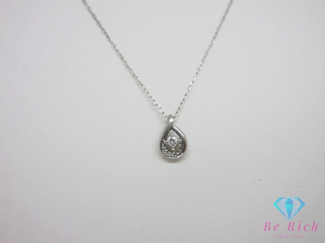 4℃ ヨンドシー pt850 ダイヤモンド 付 デザイン ネックレス ペンダント プラチナ 宝石 ジュエリー アクセサリー 【中古】【送料無料】 ba3553で℃ ヨンドシー pt850 ダイヤモンド 付 デザイン ネックレス ペンダント プラチナ 宝石 ジュエリー アクセサリー 【中古】【送料無料】 ba3553で