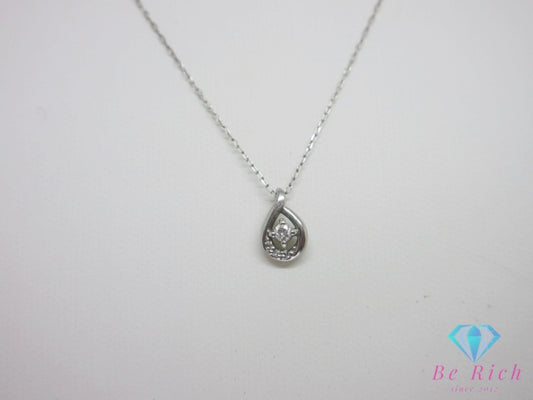 4℃ ヨンドシー pt850 ダイヤモンド 付 デザイン ネックレス ペンダント プラチナ 宝石 ジュエリー アクセサリー 【中古】【送料無料】 ba3553で℃ ヨンドシー pt850 ダイヤモンド 付 デザイン ネックレス ペンダント プラチナ 宝石 ジュエリー アクセサリー 【中古】【送料無料】 ba3553で