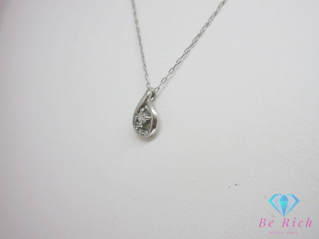 4℃ ヨンドシー pt850 ダイヤモンド 付 デザイン ネックレス ペンダント プラチナ 宝石 ジュエリー アクセサリー 【中古】【送料無料】 ba3553で℃ ヨンドシー pt850 ダイヤモンド 付 デザイン ネックレス ペンダント プラチナ 宝石 ジュエリー アクセサリー 【中古】【送料無料】 ba3553で