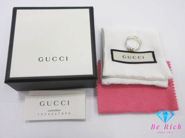 グッチ GUCCI インターロッキング G スリム オープン バンド リング 298036 指輪 12号 Ag 925 シルバー SV ロゴ ジュエリー アクセサリー 【中古】【送料無料】 ba3565