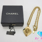 シャネル CHANEL ココマーク ロゴ ダイヤ ひし形 モチーフ ネックレス ゴールド GP メッキ ジュエリー アクセサリー 小物 ヴィンテージ  【中古】【送料無料】ba3592