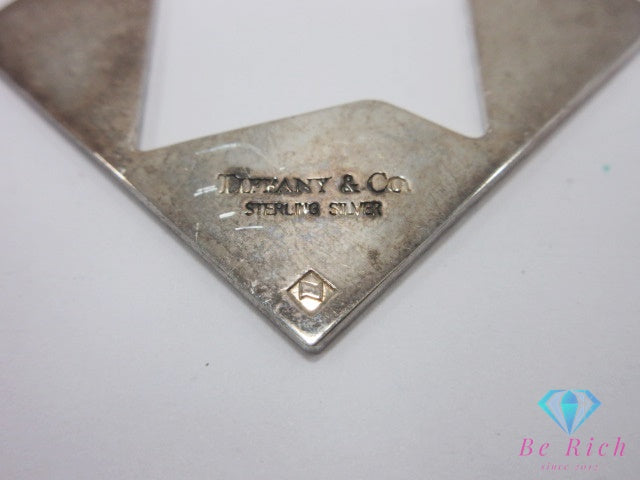 ティファニー TIFFANY & Co. スクエア ピン ブローチ スターリング シルバー SV 925 ロゴ ジュエリー アクセサリー 【中古】【送料無料】 ba3598