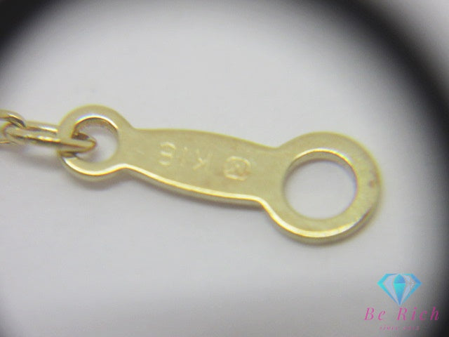 ミキモト MIKIMOTO K18 YG パール 7.5 mm 珠 付 リボン モチーフ ネックレス ペンダント 750 18金 イエローゴールド 宝石 ジュエリー アクセサリー   【中古】【送料無料】 ba3624