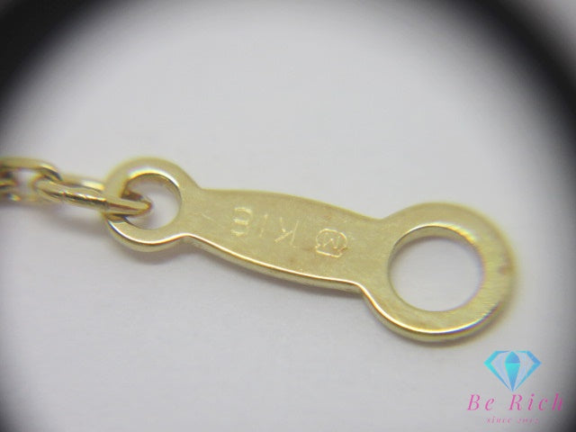 ミキモト MIKIMOTO K18 YG パール 7.5 mm 珠 付 リボン モチーフ ネックレス ペンダント 750 18金 イエローゴールド 宝石 ジュエリー アクセサリー   【中古】【送料無料】 ba3624