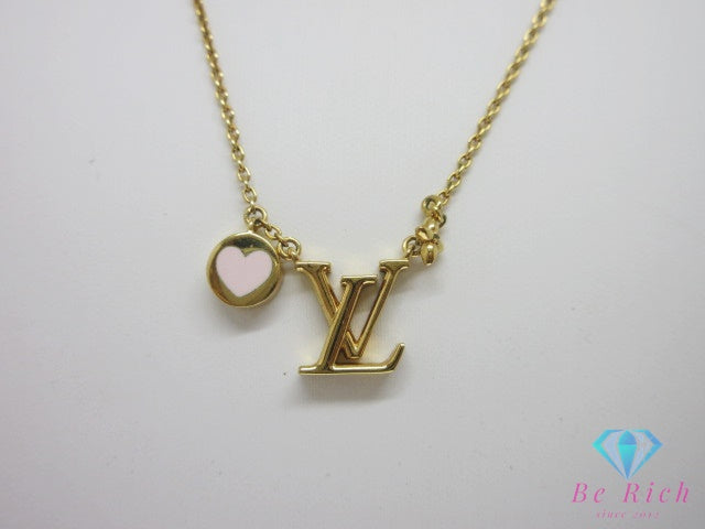 ルイ ヴィトン LOUIS VUITTON LV アイコニック ハート ネックレス ペンダント M01424 ゴールド ジュエリー アクセサリー 小物  【中古】【送料無料】 ba3637