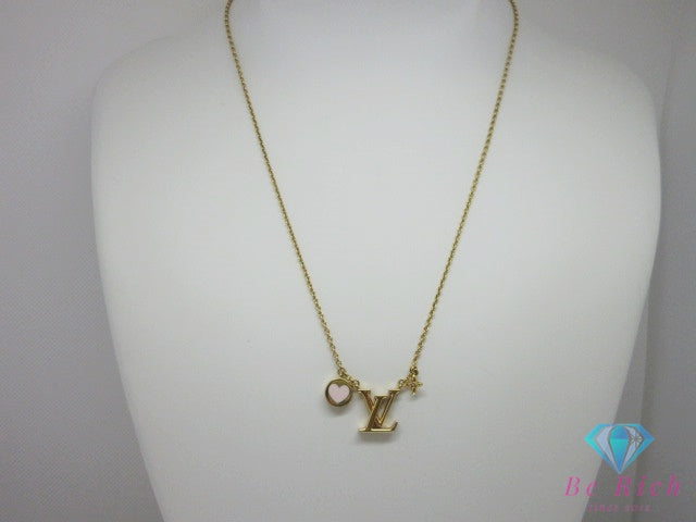 ルイ ヴィトン LOUIS VUITTON LV アイコニック ハート ネックレス ペンダント M01424 ゴールド ジュエリー アクセサリー 小物  【中古】【送料無料】 ba3637