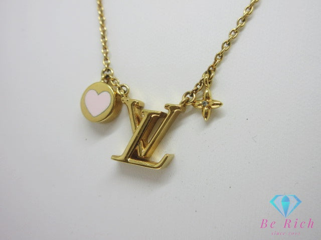 ルイ ヴィトン LOUIS VUITTON LV アイコニック ハート ネックレス ペンダント M01424 ゴールド ジュエリー アクセサリー 小物  【中古】【送料無料】 ba3637