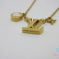 ルイ ヴィトン LOUIS VUITTON LV アイコニック ハート ネックレス ペンダント M01424 ゴールド ジュエリー アクセサリー 小物  【中古】【送料無料】 ba3637