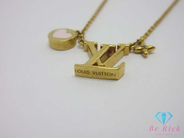 ルイ ヴィトン LOUIS VUITTON LV アイコニック ハート ネックレス ペンダント M01424 ゴールド ジュエリー アクセサリー 小物  【中古】【送料無料】 ba3637