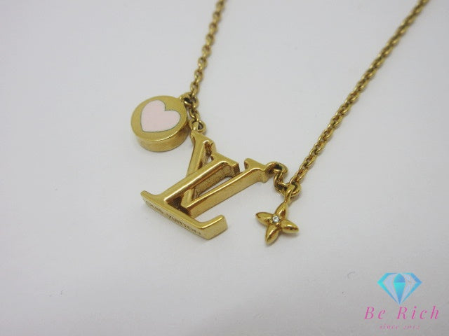 ルイ ヴィトン LOUIS VUITTON LV アイコニック ハート ネックレス ペンダント M01424 ゴールド ジュエリー アクセサリー 小物  【中古】【送料無料】 ba3637