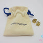 ルイ ヴィトン LOUIS VUITTON ブックレドレイユ・クレイジー イン ロック ピアス M00395 ゴールド メッキ ロゴ ジュエリー アクセサリー  【中古】【送料無料】 ba3642