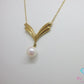 ミキモト MIKIMOTO K18 YG パール 7 mm 珠 付 デザイン ネックレス ペンダント 750 18金 イエローゴールド 宝石 ジュエリー アクセサリー【中古】【送料無料】 ba3649