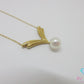 ミキモト MIKIMOTO K18 YG パール 7 mm 珠 付 デザイン ネックレス ペンダント 750 18金 イエローゴールド 宝石 ジュエリー アクセサリー【中古】【送料無料】 ba3649