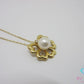 ミキモト MIKIMOTO K18 YG パール 7 mm 珠 付 四つ葉 クローバー モチーフ ネックレス ペンダント 750 18金 イエローゴールド 宝石 ジュエリー アクセサリー【中古】【送料無料】 ba3650