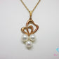 ミキモト MIKIMOTO K18 YG パール 5-5.5 mm 珠 付 ハート モチーフ ネックレス ペンダント 750 18金 イエローゴールド 宝石 ジュエリー アクセサリー   【中古】【送料無料】 ba3661