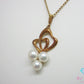 ミキモト MIKIMOTO K18 YG パール 5-5.5 mm 珠 付 ハート モチーフ ネックレス ペンダント 750 18金 イエローゴールド 宝石 ジュエリー アクセサリー   【中古】【送料無料】 ba3661