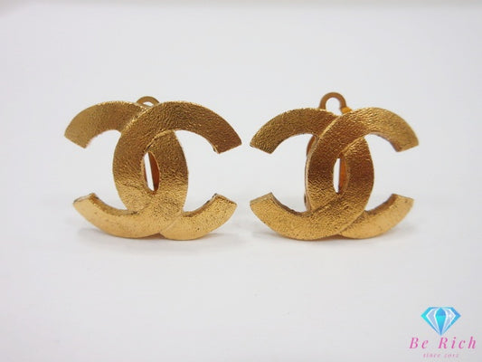 シャネル CHANEL CC ココマーク デザイン イヤリング 2914 ゴールド メッキ ロゴ ヴィンテージ ジュエリー アクセサリー 【中古】【送料無料】 ba3665