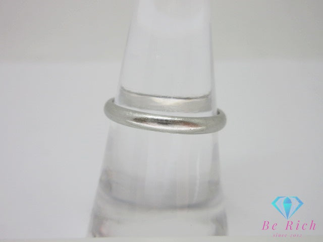 カルティエ Cartier Pt950 プラチナ マリッジ リング 指輪 #55 14号 ロゴ ジュエリー アクセサリー 【中古】【送料無料】 ba3667