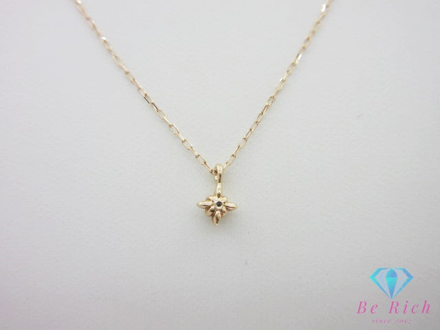 4℃ ヨンドシー K10 PG ダイヤモンド 付 デザイン ネックレス ペンダント ピンク ゴールド 宝石 ジュエリー アクセサリー 【中古】【送料無料】 ba3674