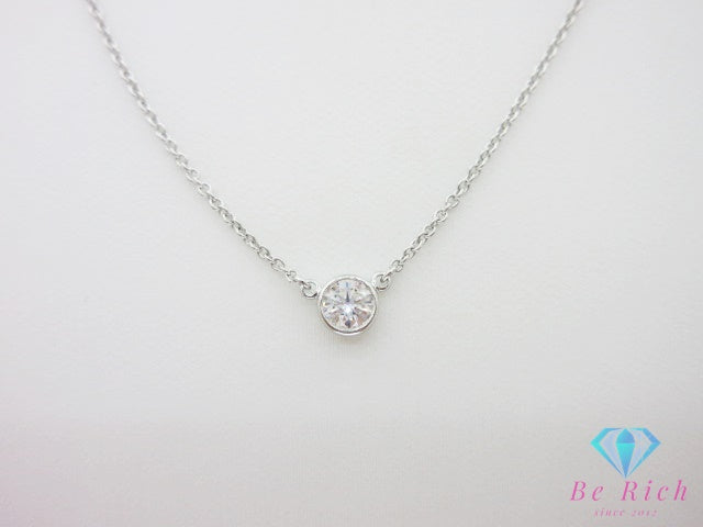 ティファニー TIFFANY ＆ Co. Pt950 プラチナ バイザヤード 1P ダイヤモンド ネックレス ペンダント エルサ ペレッティ 宝石 ジュエリー アクセサリー 【中古】【送料無料】 ba3684