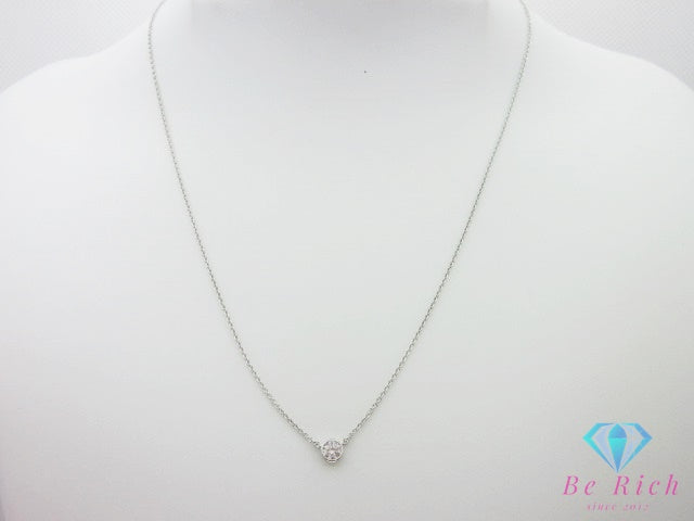 ティファニー TIFFANY ＆ Co. Pt950 プラチナ バイザヤード 1P ダイヤモンド ネックレス ペンダント エルサ ペレッティ 宝石 ジュエリー アクセサリー 【中古】【送料無料】 ba3684