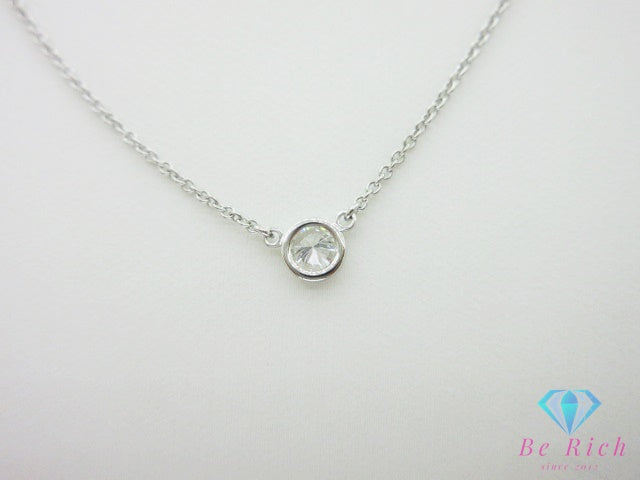 ティファニー TIFFANY ＆ Co. Pt950 プラチナ バイザヤード 1P ダイヤモンド ネックレス ペンダント エルサ ペレッティ 宝石 ジュエリー アクセサリー 【中古】【送料無料】 ba3684