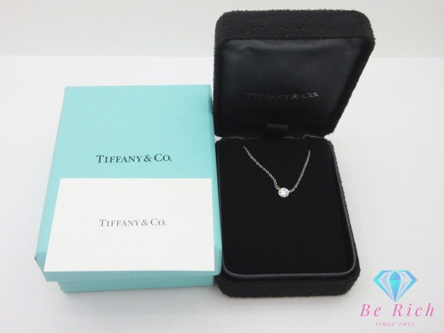 ティファニー TIFFANY ＆ Co. Pt950 プラチナ バイザヤード 1P ダイヤモンド ネックレス ペンダント エルサ ペレッティ 宝石 ジュエリー アクセサリー 【中古】【送料無料】 ba3684