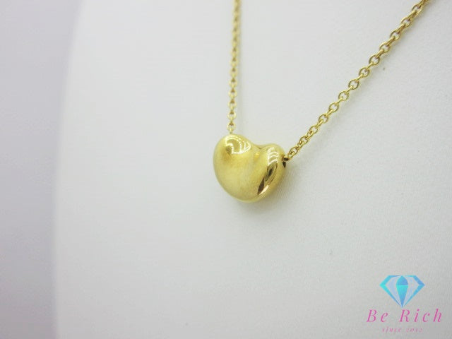 ティファニー TIFFANY ＆ Co. K18 YG エルサ ペレッティ ビーン ペンダント ネックレス 18K 18金 750 ジュエリー アクセサリー  【中古】【送料無料】 ba3693