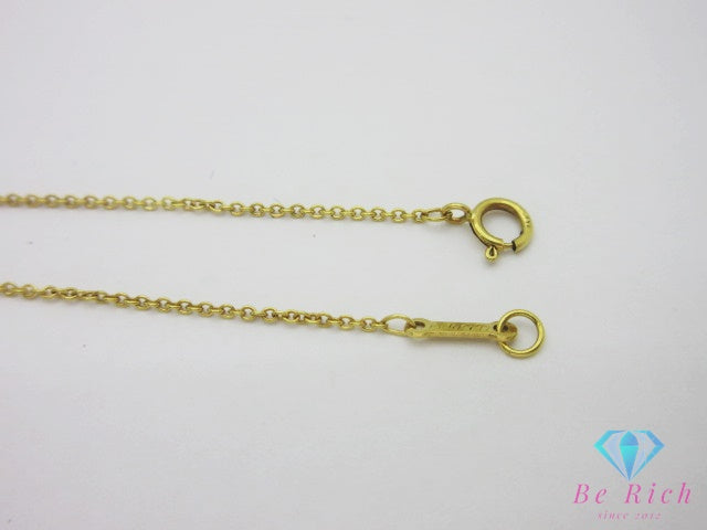 ティファニー TIFFANY ＆ Co. K18 YG エルサ ペレッティ ビーン ペンダント ネックレス 18K 18金 750 ジュエリー アクセサリー  【中古】【送料無料】 ba3693