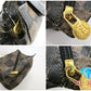 フェンディ FENDI ポーチ ブロック チェック PVC レザー 茶 カーキ ロゴ アクセサリー 化粧 コスメ ヴィンテージ 小物 【中古】【送料無料】 bc1726