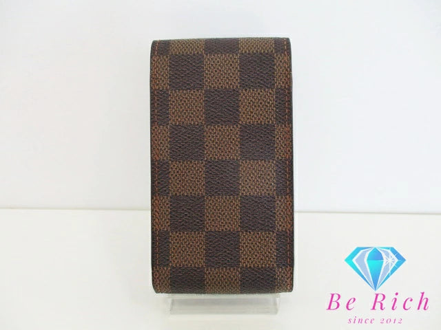 ルイ ヴィトン LOUIS VUITTON シガレット ケース ダミエ エテュイ シガレット N63024 エベヌ LV ロゴ たばこ 煙草 入れ 喫煙 小物  【中古】【送料無料】bc1903