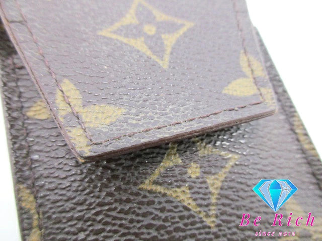 ルイ ヴィトン LOUIS VUITTON シガレット ケース モノグラム エテュイ シガレット M63024 LV ロゴ たばこ 煙草 入れ 小物 【中古】【送料無料】bc1923