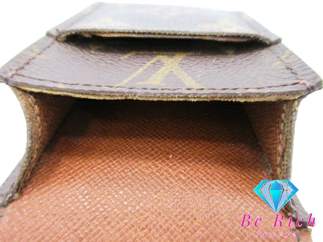 ルイ ヴィトン LOUIS VUITTON シガレット ケース モノグラム エテュイ シガレット M63024 LV ロゴ たばこ 煙草 入れ 小物 【中古】【送料無料】bc1923
