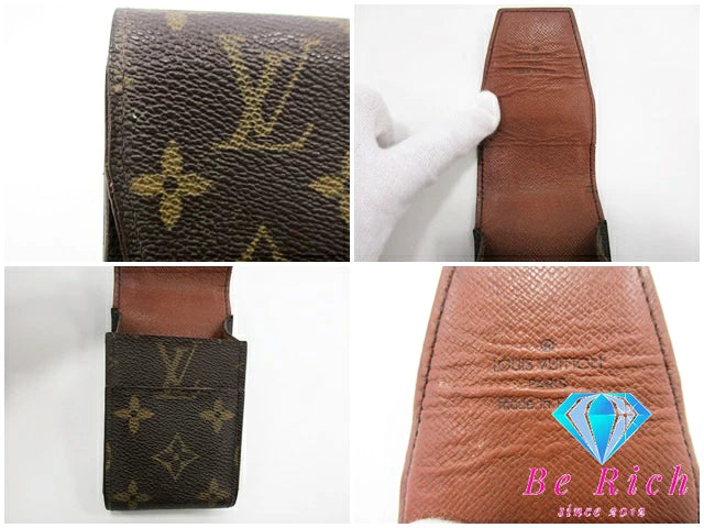 ルイ ヴィトン LOUIS VUITTON シガレット ケース モノグラム エテュイ シガレット M63024 LV ロゴ たばこ 煙草 入れ 小物 【中古】【送料無料】bc1923