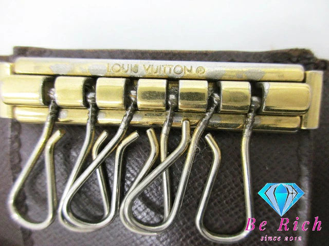 ルイ ヴィトン LOUIS VUITTON 6連 キーケース ダミエ ミュルティ クレ 6 N62630 エベヌ LV ロゴ キーホルダー アクセサリー 小物  【中古】【送料無料】 bc1961