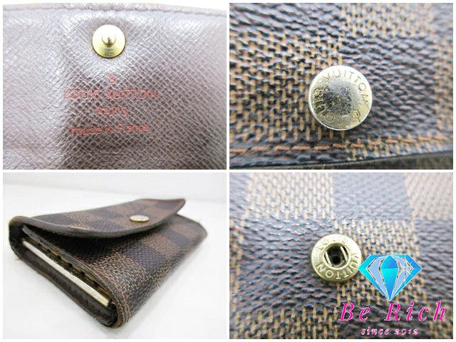 ルイ ヴィトン LOUIS VUITTON 6連 キーケース ダミエ ミュルティ クレ 6 N62630 エベヌ LV ロゴ キーホルダー アクセサリー 小物  【中古】【送料無料】 bc1961