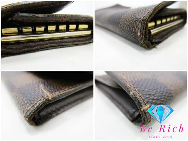 ルイ ヴィトン LOUIS VUITTON 6連 キーケース ダミエ ミュルティ クレ 6 N62630 エベヌ LV ロゴ キーホルダー アクセサリー 小物  【中古】【送料無料】 bc1961